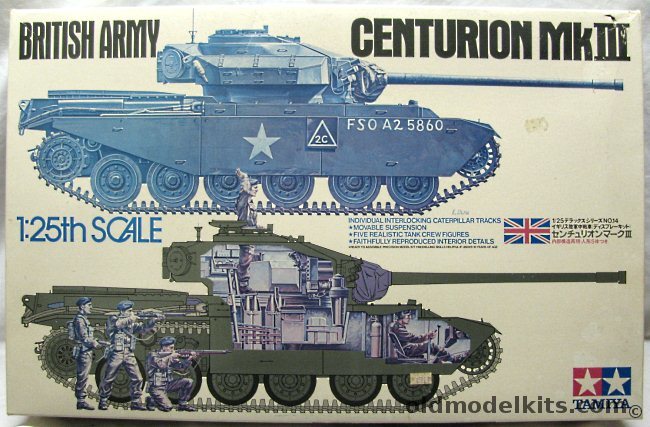 Tamiya 1/25 Centurion Mk.III British Army, DTD 114 plastic model kit